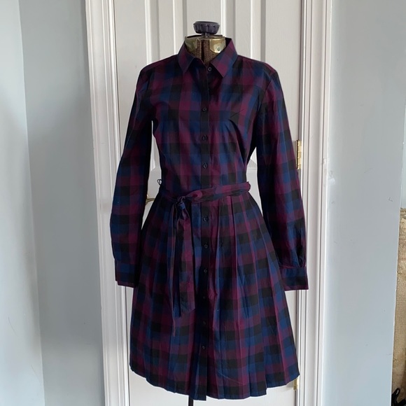 Brooks Brothers Dresses & Skirts - Brooks Brothers Red/Blue Plaid Shirt Dress